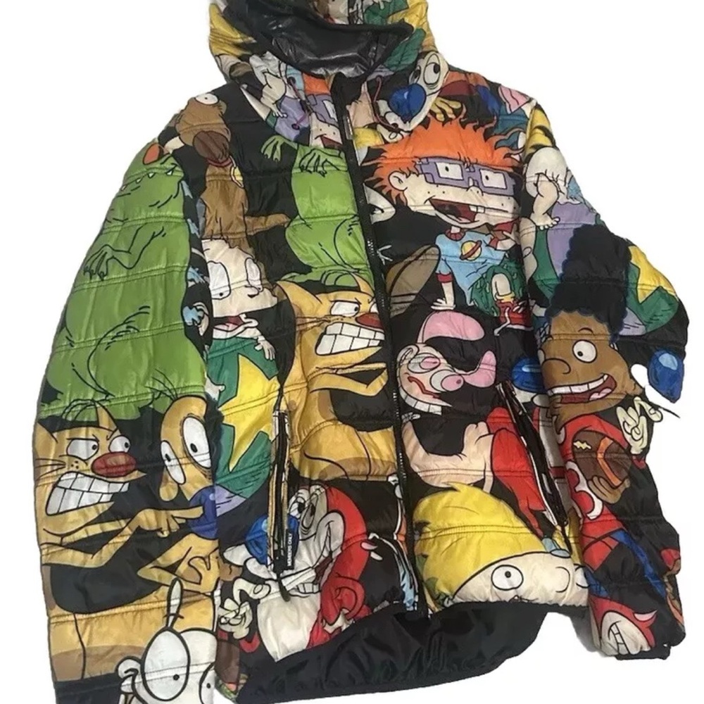 Members Only Multicolor Cartoon Print Jacket